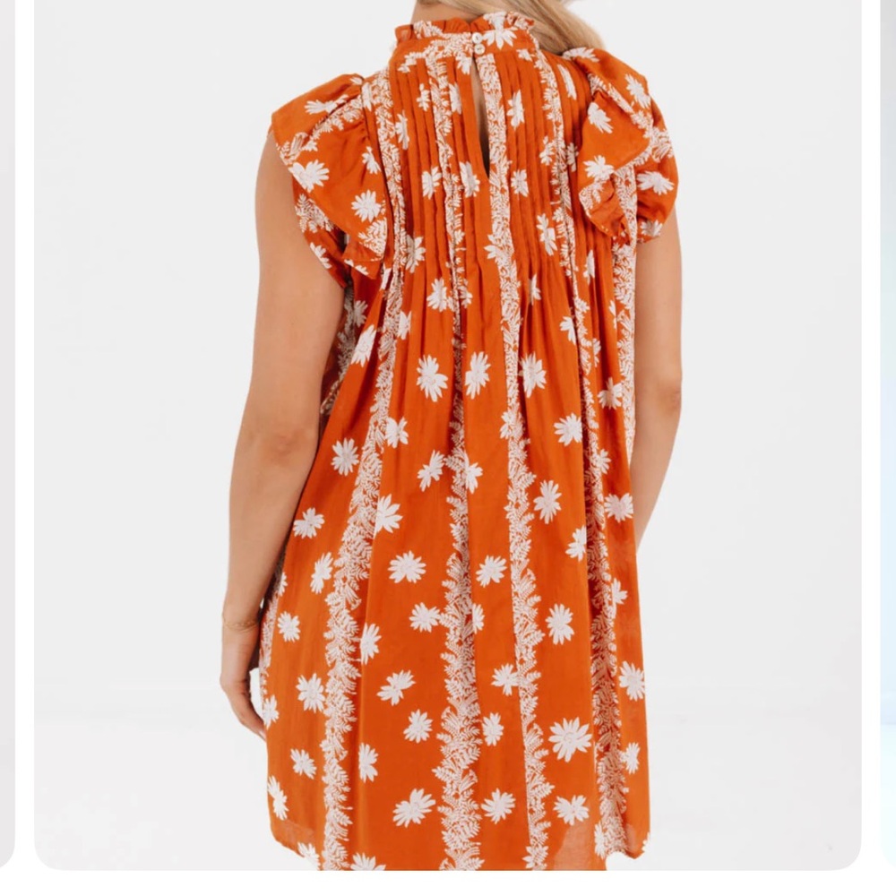 Floral Delight Dress - Orange - Picture 2 of 2